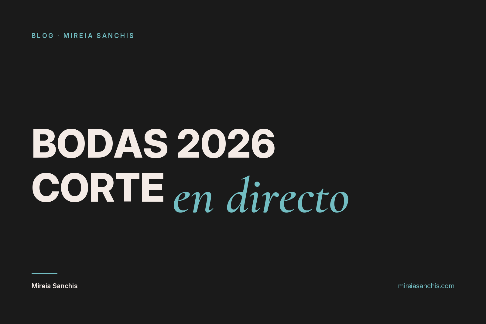 Portada del artículo sobre el corte de jamón en directo en las bodas de 2026, de Mireia Sanchis