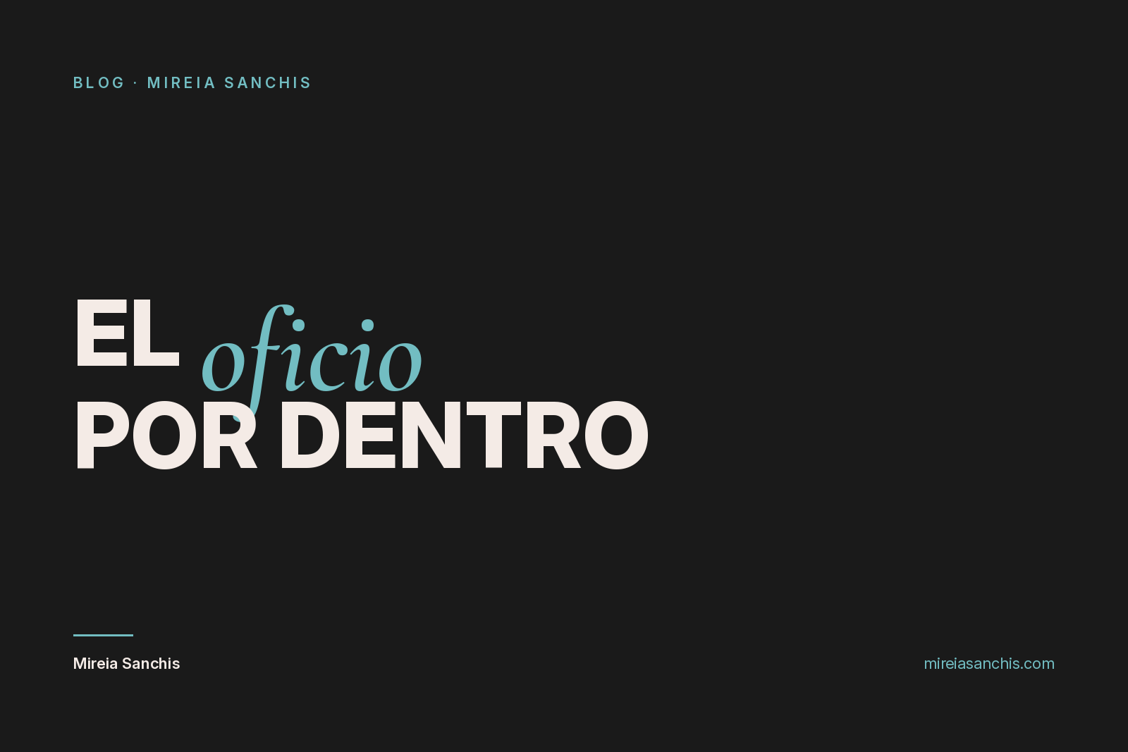 Portada del artículo sobre el oficio de maestra cortadora de jamón, de Mireia Sanchis